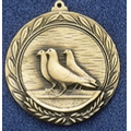 2.5" Stock Cast Medallion (Pigeons) (Discontinued)